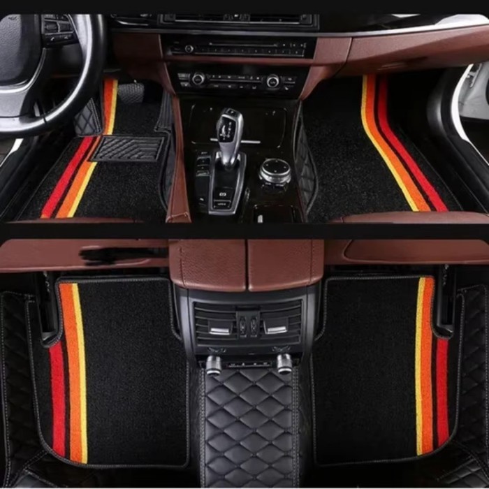 Customized Style Luxury Double Layer Car Floor Mat for BMW 8 Series G14 G15 G16 Z4 E85 E86 G29 2018