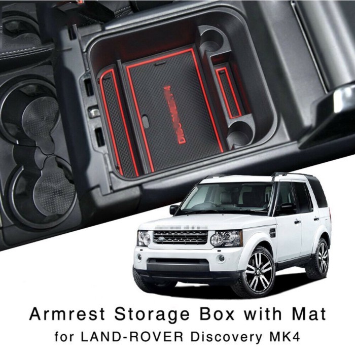 for Land Rover Discovery 4 LR4 L319 2010~2016 Central Armrest Storage Box Center Console Flocking O