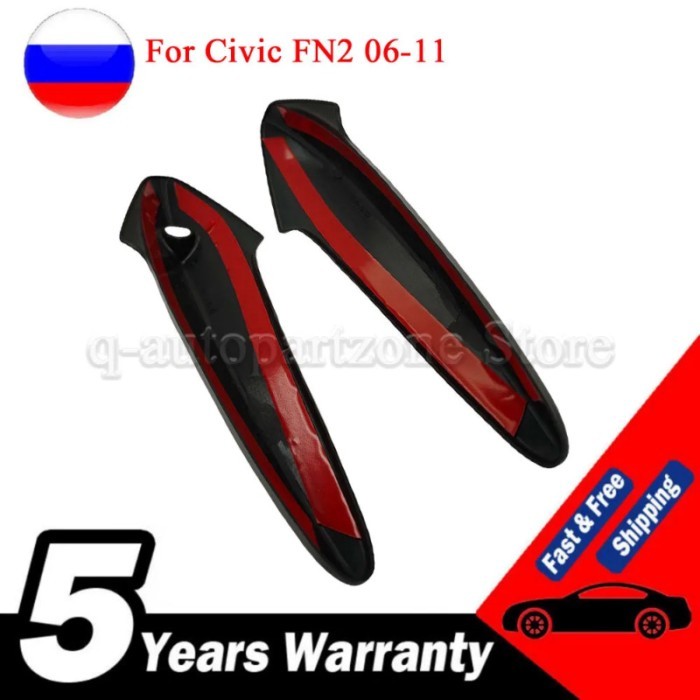 For Civic FN2 06-11 With 1 key hole Door Carbon Fiber Door Handles For Honda Civic FN FK FN2 TYPE R