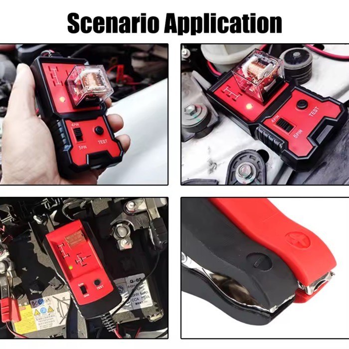 Car Relay Tester 12V Electronic Automotive Relay Tester Universal For Auto Battery Checker Alternat