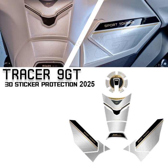 For Tracer 9 GT Motorcycle Accessories 3D Sticker Protection Kit 2025Tracer 9gtCeramic Ice tank pad