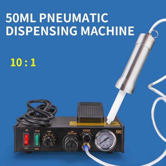 1:1 50ml Pneumatic Caulking Gun AB Glue Epoxy Resin Acrylic Adhesive Silicone Sealant Air AB Glue G