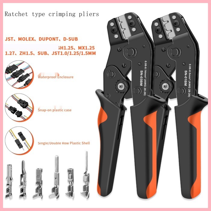 SN-01BM/03BM Crimping คีม SH1.0mmGH/MX1.25ZH1.5mm Pitch Cold-press Terminal คีม