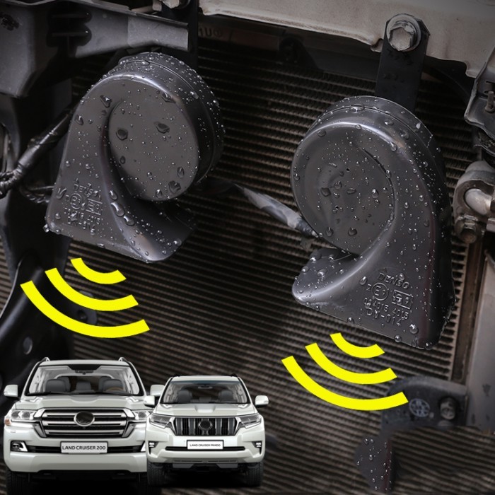 Car Horn Upgrade Waterproof Snail Horn For Toyota Land Cruiser 200 LC300 Prado 150 FJ200 FJ150 LC10