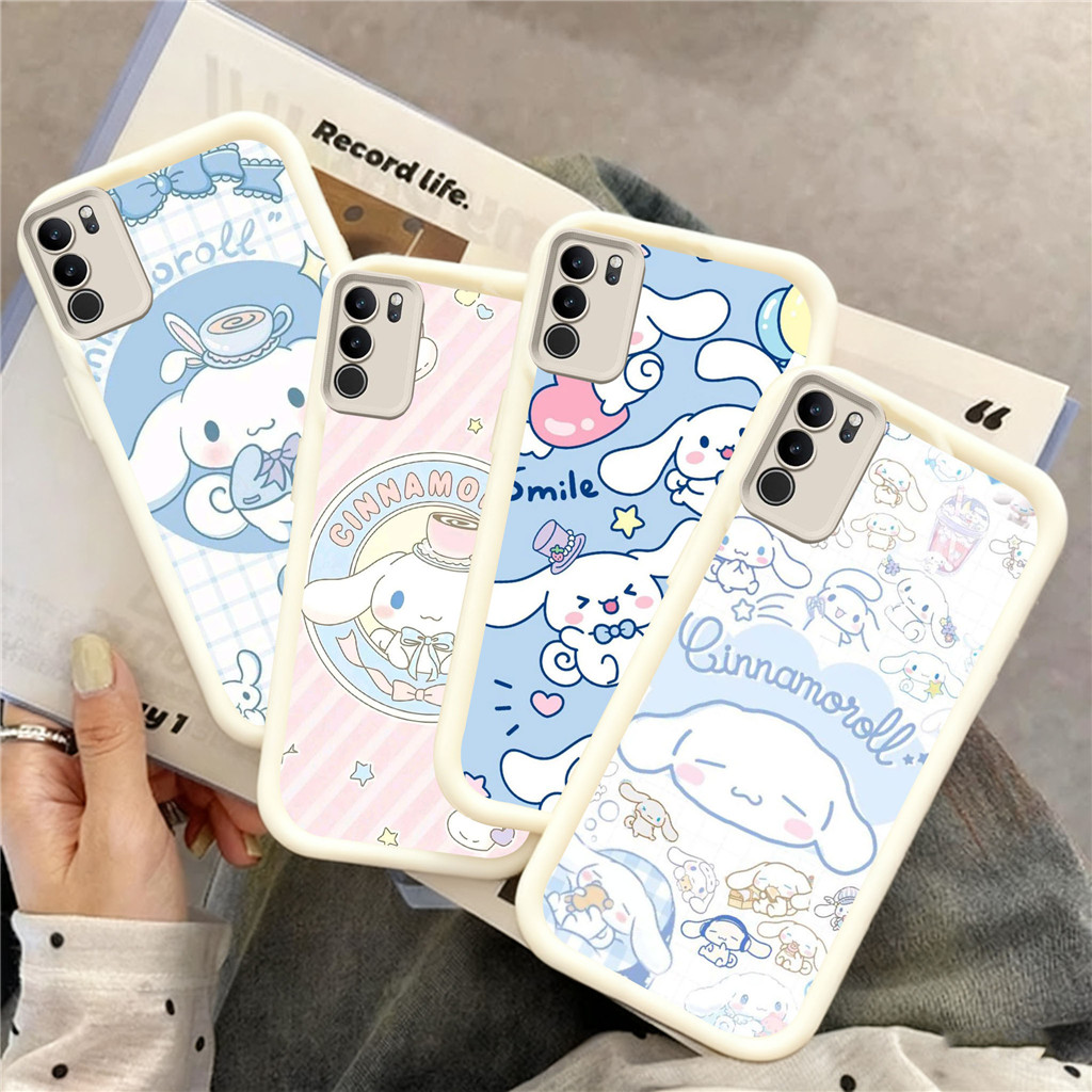 WB28 CinnamorollปลอกสําหรับHpชุบVIVO Y15 Y100 V40 Y12s Y03t V9 V30 Y02a Y02 Y03 Y12 Y11s Y02t Liteวั