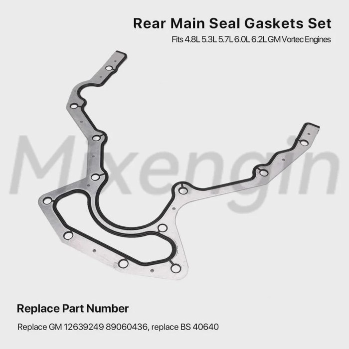LS Timing Rear Cover Gasket Fit GM 4.8 5.3 5.7 6.0 6.2 L T LM7 LQ9 LS3 LS2 L99 Chevrolet Cadillac B