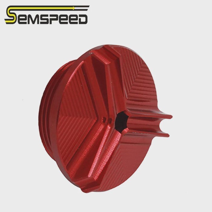 SEMSPEED Motorcycle M30x1.5 CNC Oil Engine Filler Cup Plug Bolts For Kawasaki ZRX1200R ZRX110 ZR-7S