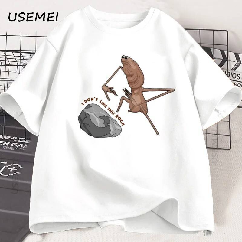 Marcus The Worm เสื้อยืดสําหรับผู้ชายผู้หญิง Y2k เสื้อผ้าพิมพ์ผ้าฝ้ายแขนสั้นรอบคอ Tshirt Streetwear 