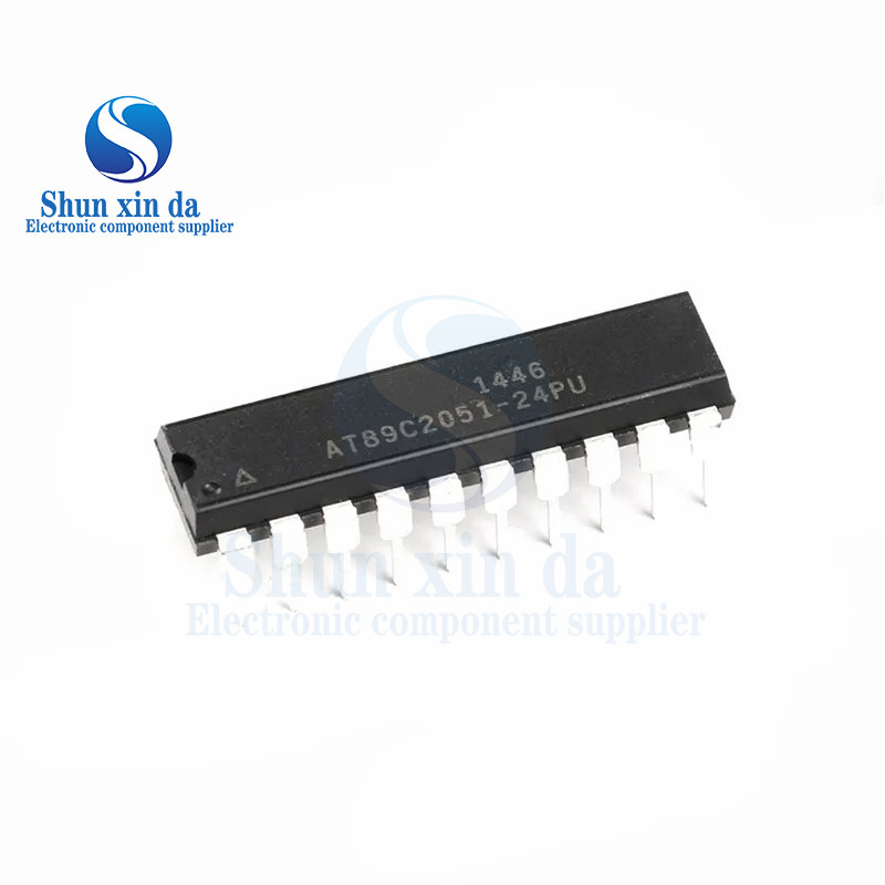 10PCS AT89C2051-24PU AT89C2051 -24PC -24PI DIP-20 8-bit Microcontrollers MCU 2kB แฟลช 128B RAM 24MHz