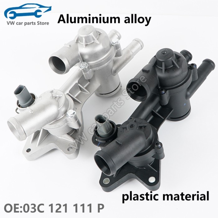 03C121111P Aluminium Alloy Engine Thermostat Assemblys ForAudi A1 VW Golf EOS Tiguan Sciricco Beetl
