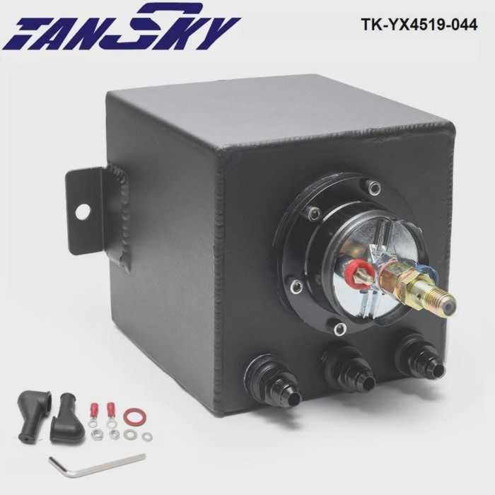 044 Fuel Pump 2L Billet High Flow Fuel Filter Swirl Surge Pot Tank Assembly TK-YX4519-044