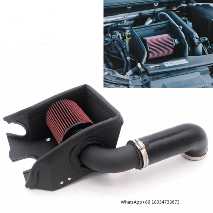 AUSO BLACK  Cold Air Filter Intake Induction Kit Air Hose for Mk7 TSI TFSI EA211 107101 WG182-BK-BK