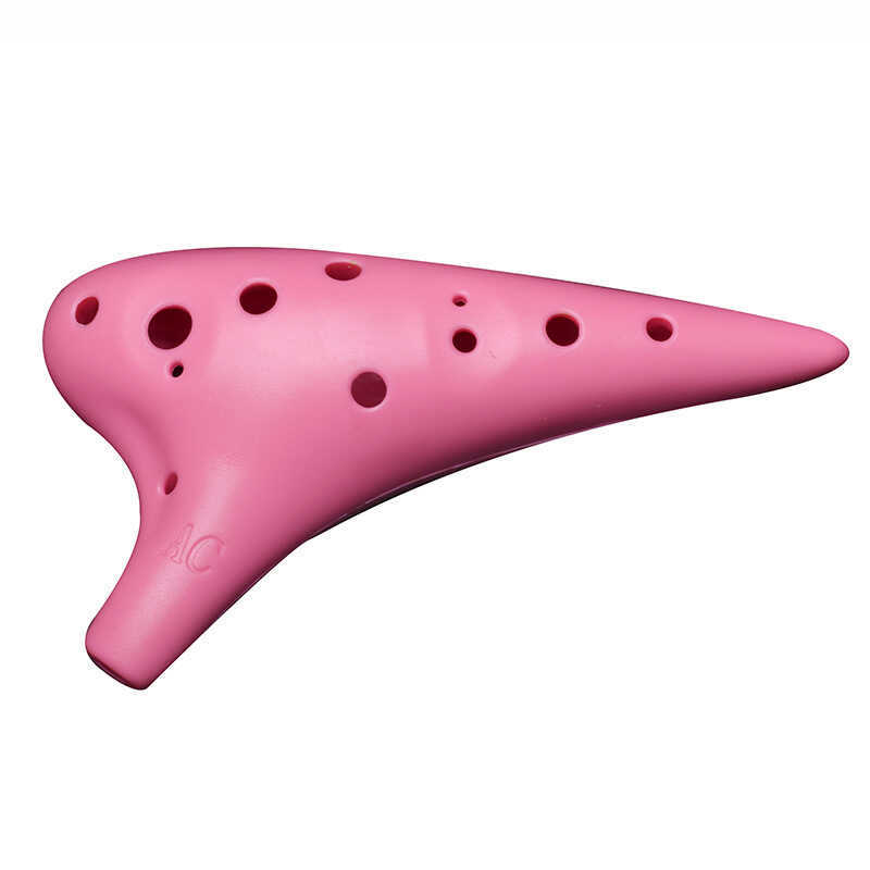 ✅เรซิ่น Ocarina 12 หลุม Alto C-Tuned สิบสองหลุม AC พลาสติกผู้ใหญ่เด็กเริ่มต้น Ocarina Introductory ด