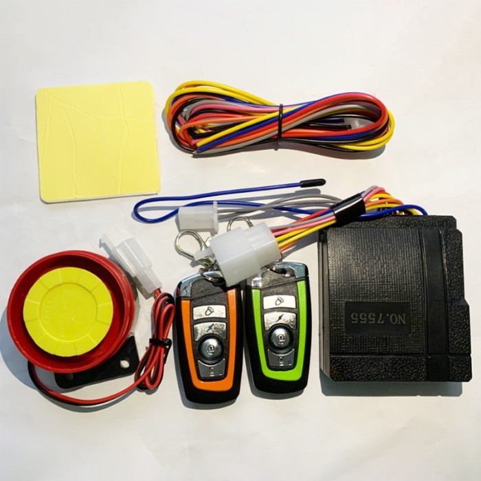 Universal motorcycle anti-theft safety alarm system, motorcycle alarm system, two-way remote contro