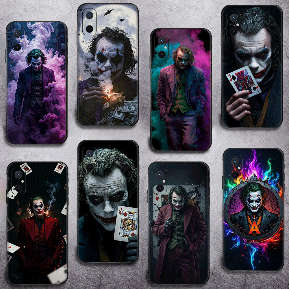 Redmi Note 10 Pro Max 10T 11S 11 11t 11E Pro Plus TPU Spot Goodsสีดํานุ่มเคสโทรศัพท์Joker Mask (A-3)
