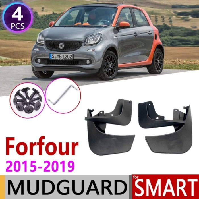Front Rear Car Mudflap for Smart Forfour W453 453 2015~2019 Fender Mud Guard Flaps Mudguard Accesso