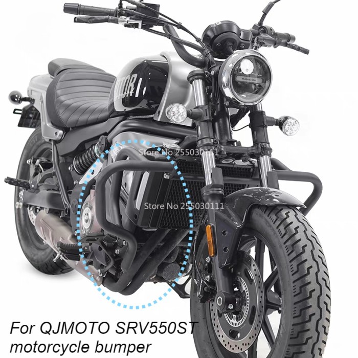 New For QJMOTO QJ SRV550ST ST550 550SRVST SRV 550 ST Motorcycle UPPER CRASH BAR EXTENSION Bumper St