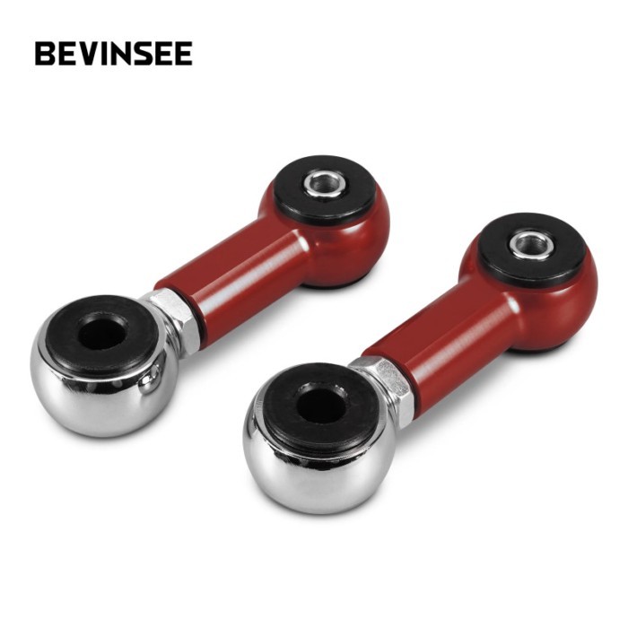 BEVINSEE Adjustable Rear Anti-Roll Sway Bar Endlink Kit for BMW E46 325i 328i 330i 316i 318i 320i 3