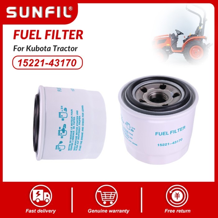 15193-43100 15221-43170 P550127 fuel filter  for Kubota Tractor B20 B1550D B2400D B6000 G1700 G1800