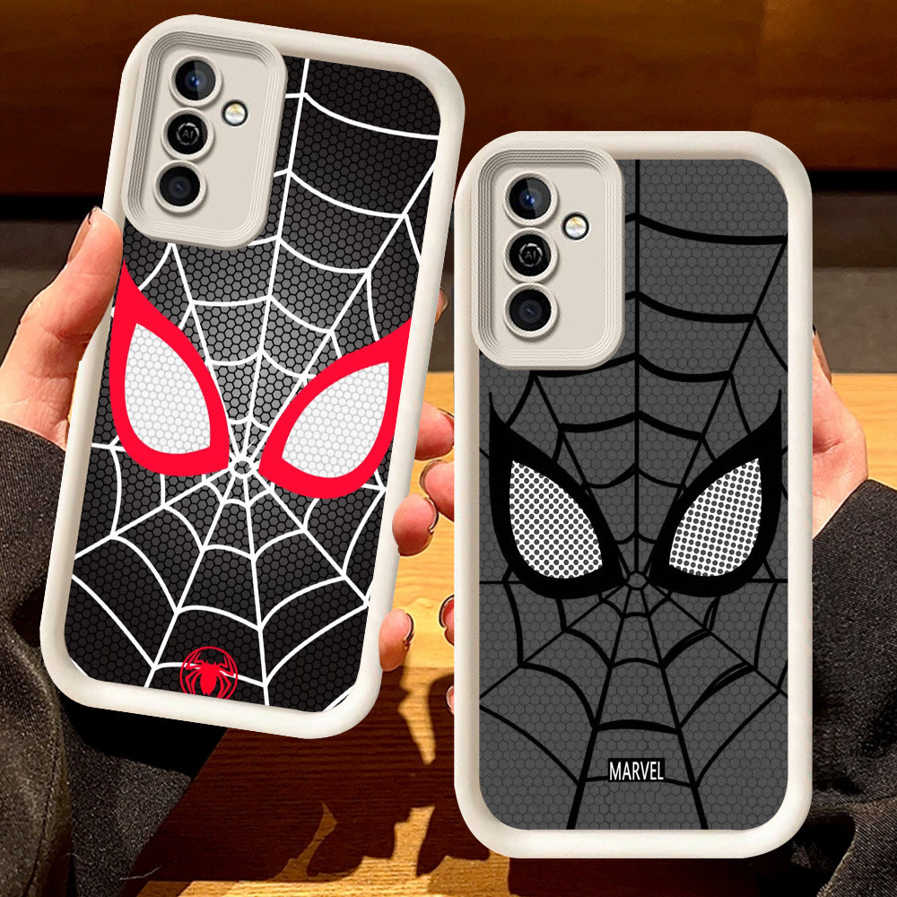 G-43 เคสสไปเดอร์แมนสําหรับ Samsung A13 A32 A33 A23 5G สีดําและสีขาว
