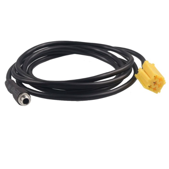 Car 3.5mm Female 6Pin Aux Cable Adapter for Alfa Romeo for Fiat Grande Punto 500