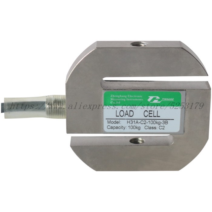H31A-C2-1.0t-3B ZEMIC Weighing Sensor Load Cells S-type pull pressure sensor