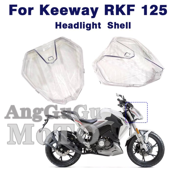 Motorcycle Headlight Lens Cover Shield Protector Guard Shell For Keeway RKF125 RKF 125