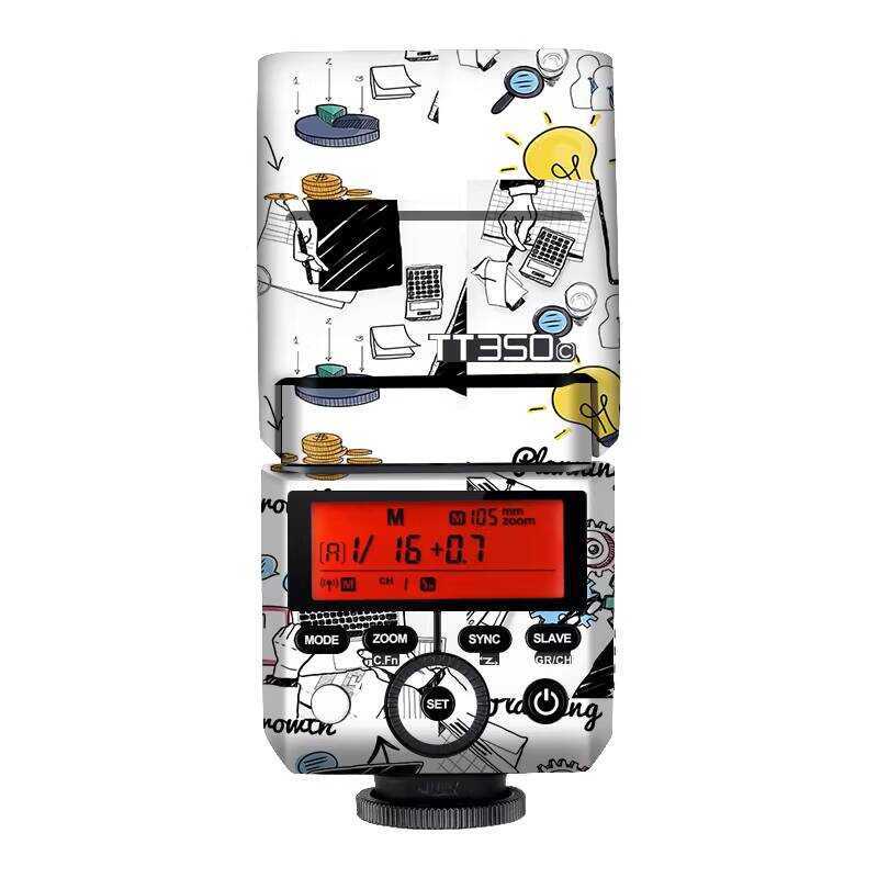 เหมาะสําหรับ Godox TT350 Flash ฟิล์มป้องกัน Godox Flash tt350 รวมทุกอย่างสติกเกอร์หนัง