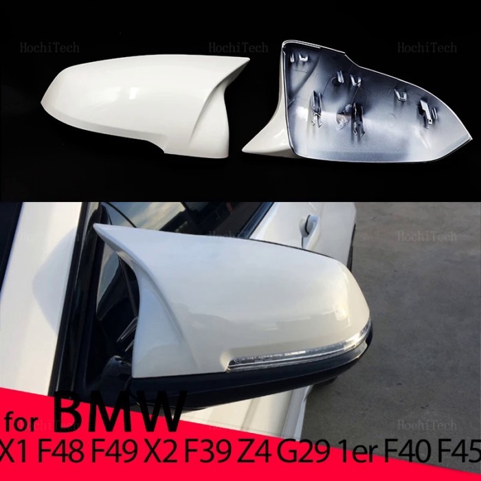M5 style Rearview Mirror Cover Cap Carbon Fiber / Black for BMW F44 F40 G29 x1 F48 F49 2019-2023 X2