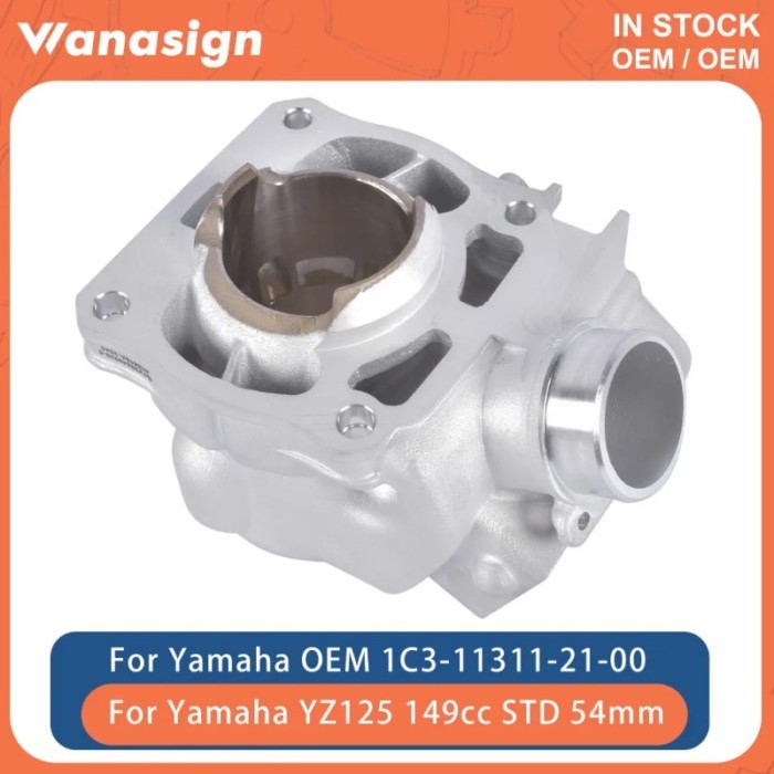 Motorcycle Engine Cylinder Block Assy 2-Stroke STD 54mm For Yamaha YZ125 YZ125X YZ125G 149cc 2005-2