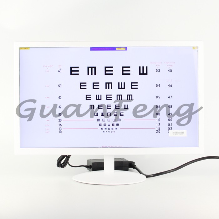 21.5 Inch LCD Visual Acuity Chart Vision Test Projector Ophthalmic Exam Monitor