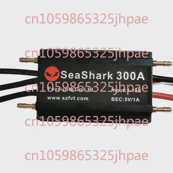 Brushless Marine ESC-FVT300A (5-16S) BEC5V/1A Fully Waterproof Ship Model ESC