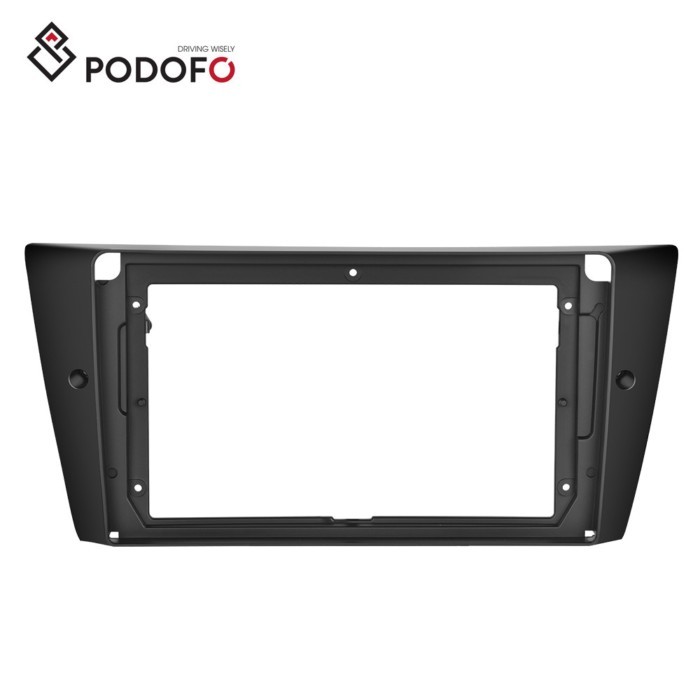 Podofo 2 Din Plastic Fitting Frame Special Kit 9'' For BMW E90/E92/E93 2005-2012 Car Radio Installa