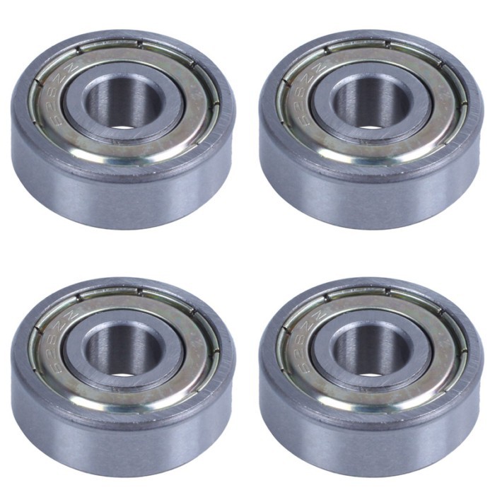 4 Pcs 8 X 24 X 8Mm Metal Shielded Deep Groove Miniature Ball Bearing Metal 628Z