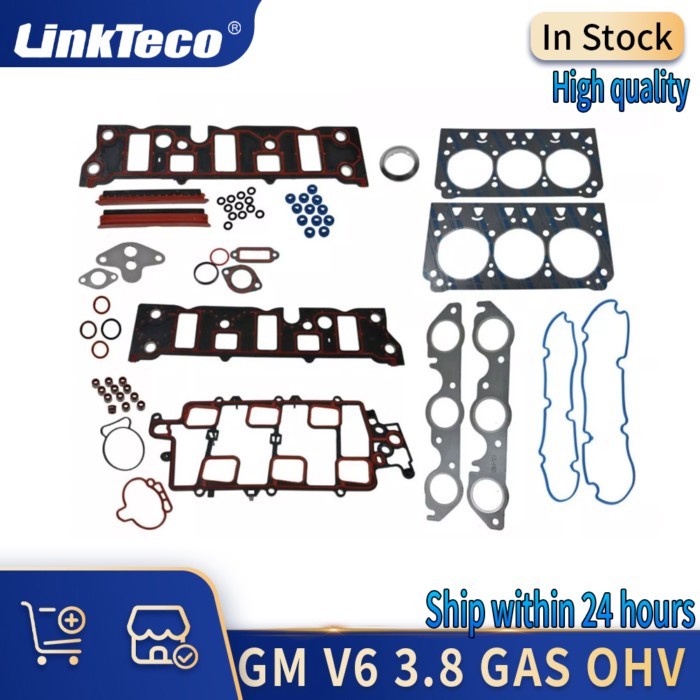 Engine Cylinder Head Gasket Set Kit 3.8 L Gas OHV Supercharged For Buick Allure LaCrosse Chevrolet