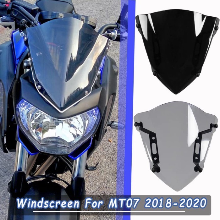 Motorcycle Sport Windscreen Windshield for Yamaha MT-07 FZ-07 FZ07 FZ MT 07 2018 2019 2020 MT07 Win