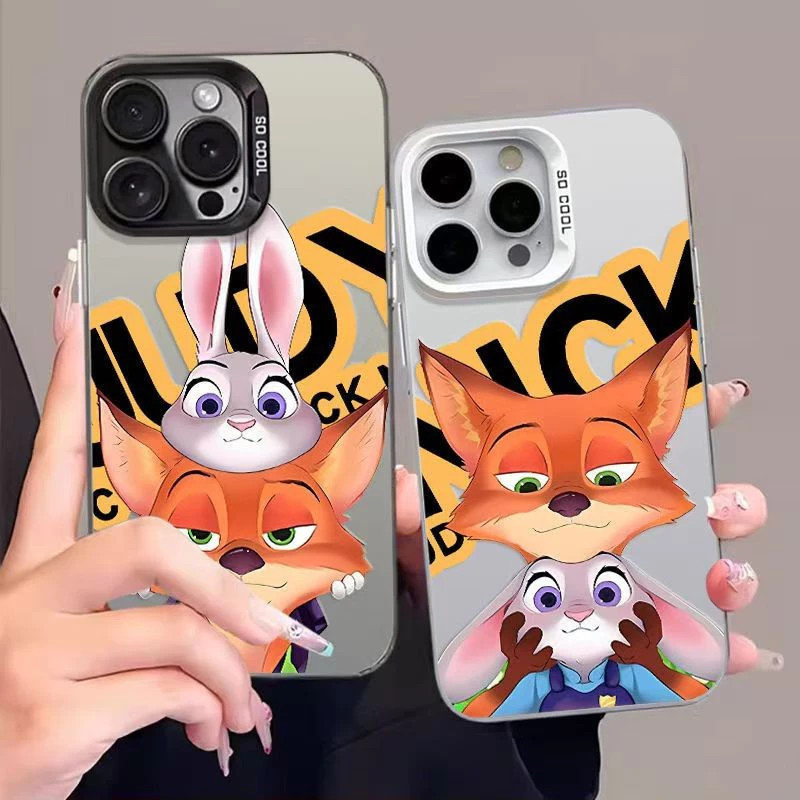 การ์ตูน zootopia judy nick คู่เคสโทรศัพท์สําหรับ OPPO Reno 15F 15 14F 14 13F 13 12 12F 11F 11 Pro 5G