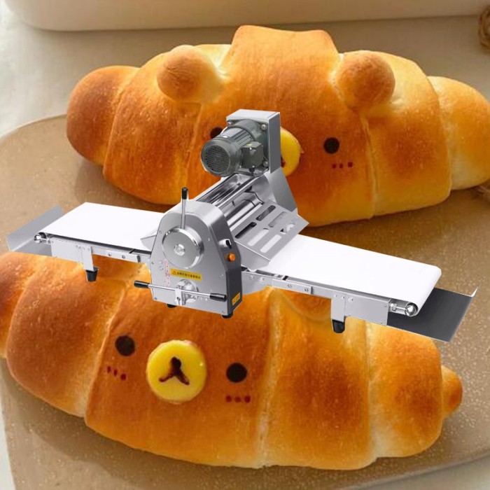 Electric Bread Dough Puff Pastry Machine Egg Tart Puff Pastry Macker Dough Press Machine Opening Pu