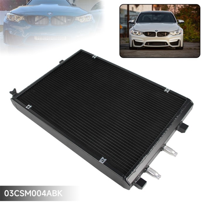 Front Mount Heat Exchanger Upgrade Radiator For 15-19 BMW M2C M3 M4 F80 F82 F87 S55 3.0L Competitio