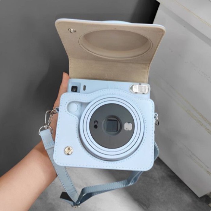 Fuji SQ1 เคสโพลารอยด์ กระเป๋ากล้อง instax SQUARE เคสหนังป้องกันกล้อง sq1 เคสป้องกัน