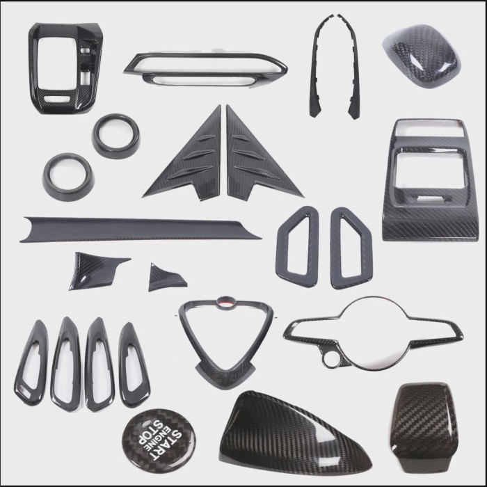 For Alfa Romeo Tonali 2022+ Car center console gear panel decorative sticker Real carbon fiber Auto