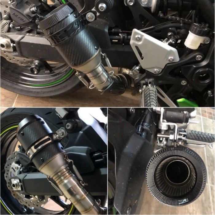 Motorcycle Exhuast Middle Link Pipe Escape Adapter Connect Pipe For Kawasaki Z900 2017-2021 Z900E z