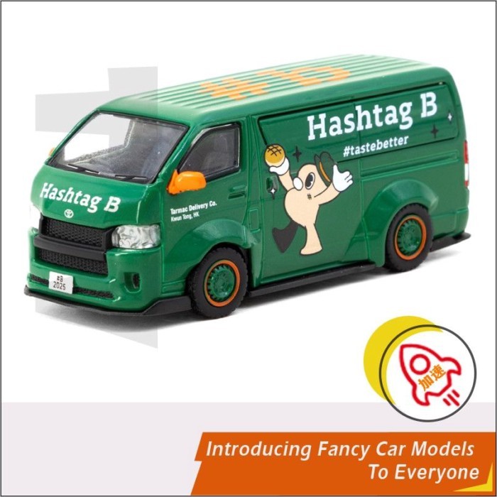 คลังสินค้าพร้อม TW 1: 64 Toyota Sea Lion Wide Body Green Hashtag B Special Edition Hong Kong Egg Tar