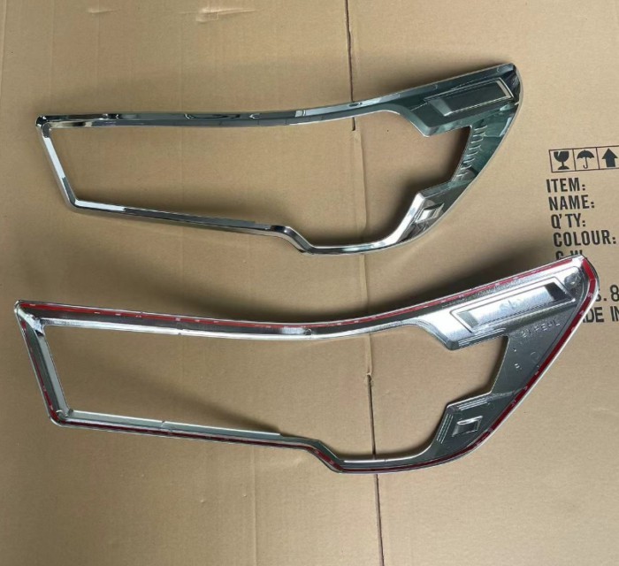 car headlight frame 2021 FOR TOYOTA HILUX REVO ABS Headlight Shade Decorative Frame Protector Car S