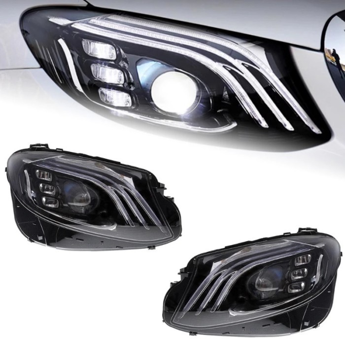 AKD Car Styling Head Lamp for BENZ W213 Headlights 2016-2019 E200 E300 E260 E350 LED Headlight DRL