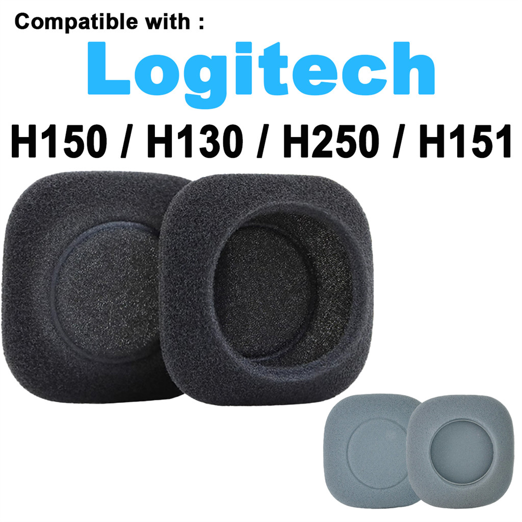 เหมาะสําหรับ Logitech H150 H130 H250 H151 เปลี่ยนหูฟังฟองน้ําแผ่นรองหูฟัง