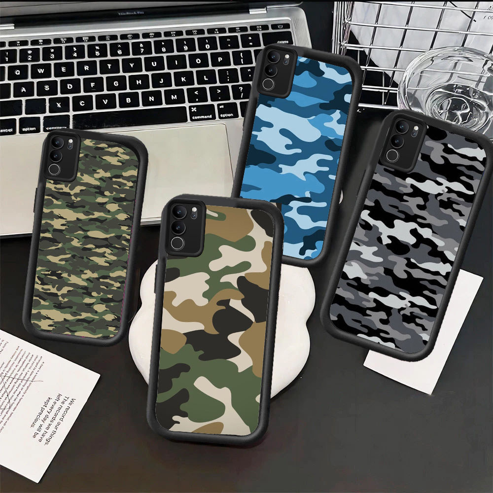 WB26 ลายพรางสําหรับ Hp ชุบ VIVO Y15 Y100 V40 Y12s Y03t V9 V30 Y02a Y02 Y03 Y12 Y11s Y02t Lite วัสดุ 