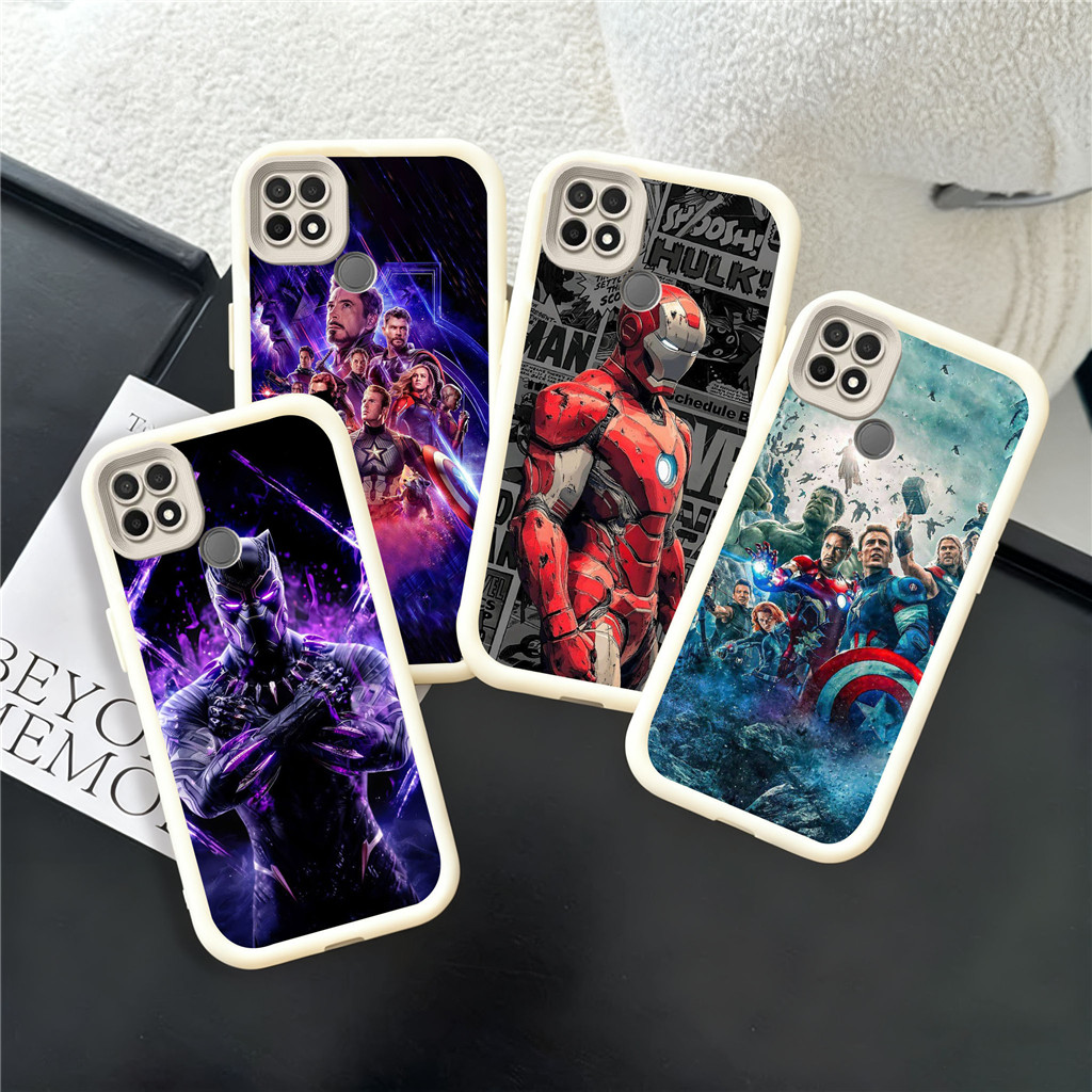 WB16 Avengers Casing สําหรับ Hp ชุบ OPPO Note GT C65 60 8 A3X 6 A3 C63 5G TPU วัสดุ