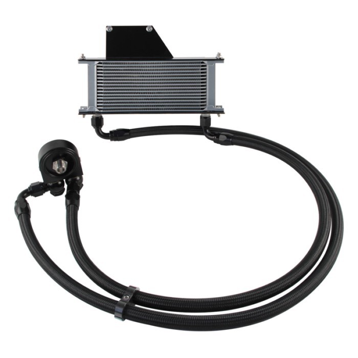 10AN 16 Row Oil Cooler Kit Aluminum Fits Subaru Impreza WRX/STI 2.0L/2.5L EJ205 EJ255 Engine 2001-2