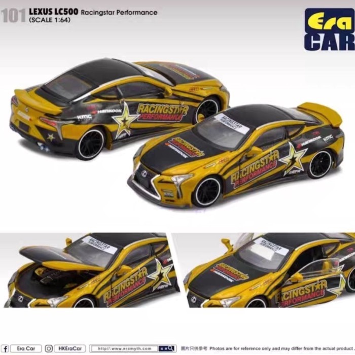 ERA 1/64 LEXUS LC500 LEXUS Sports Car LEXUS Racing Car Alloy Car Model Jewelry Out of Print Model